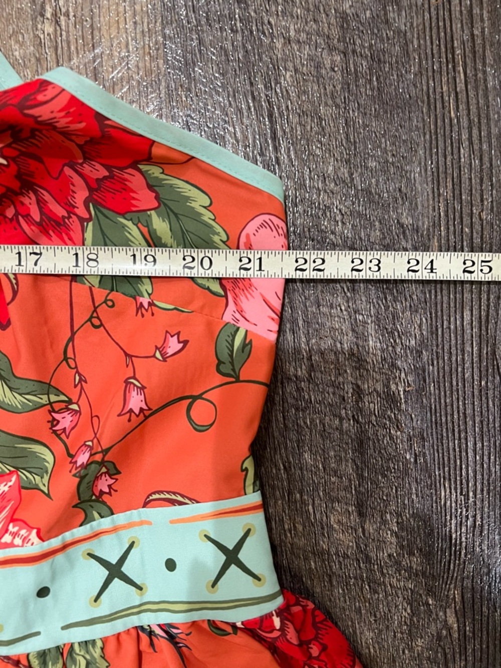 BloomChic Pink Maxi Dress with Coral and Light Turquoise Accents. Size 18/20 - Picture 7 of 11